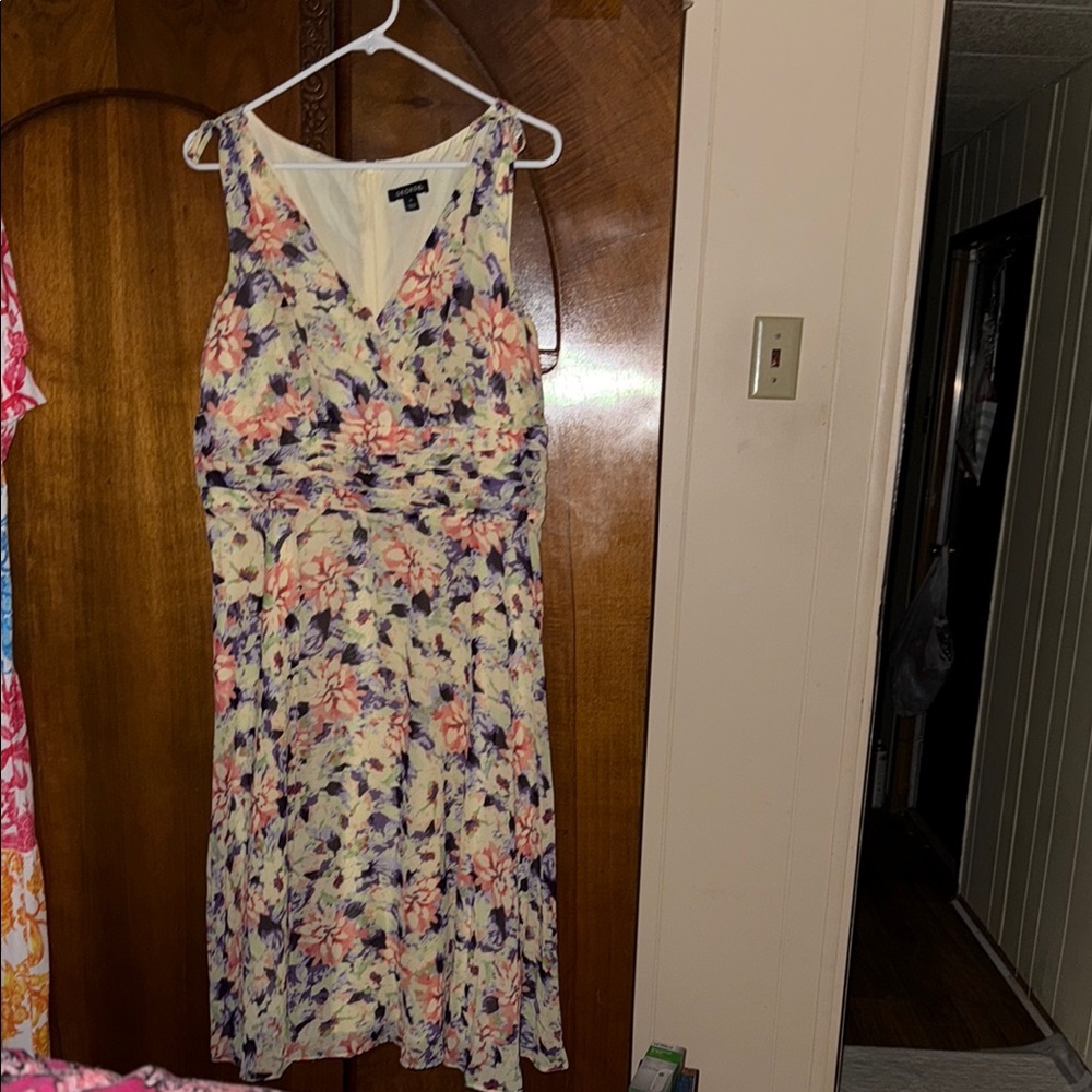 George Multicolor Floral Midi Dress